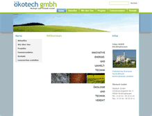 Tablet Screenshot of oekotech-energie.de